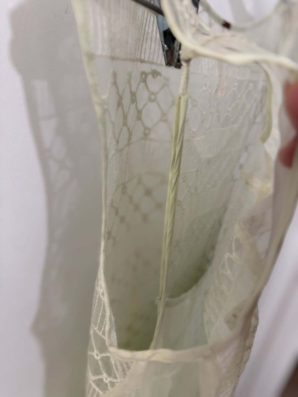 Free People Angel Lace and Crochet Dress Ivory Mini Dress - Picture 9 of 11
